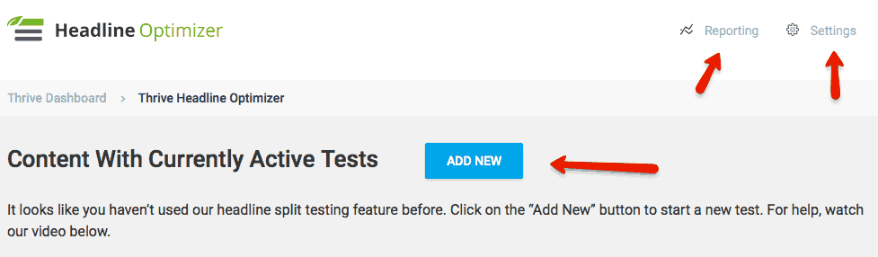 Thrive Headline Optimizer - Add new test