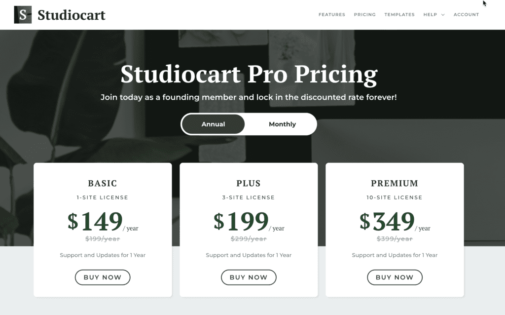 Studiocart Pricing